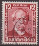 Germany 1936 Personajes 12 Pfennig Rojo Scott 471
